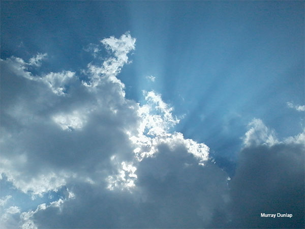 Sun Piercing Clouds by Murray Dunlap