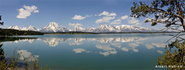 Grand Tetons Panoramic by Al Rollins